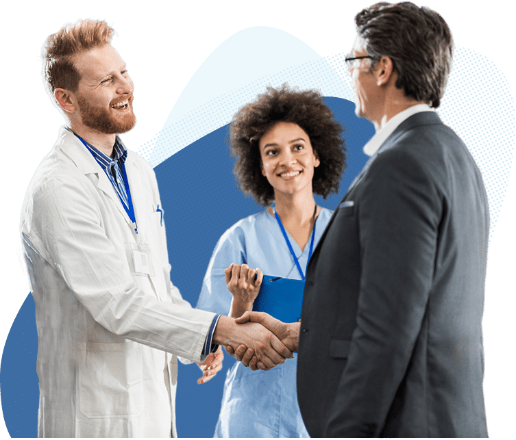 Dental IT provider meeting with clinic staff to finalize support services